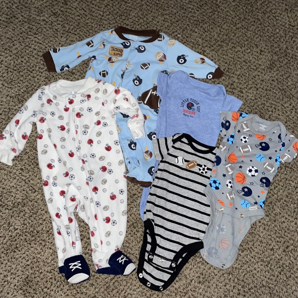 Baby Boys Sports Bundle. 0-3 months